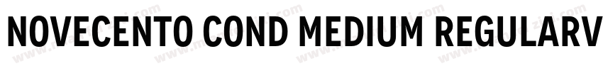 Novecento Cond Medium RegularVers字体转换